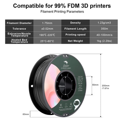 Original 2KG Ender-3 Series 3D Printer PLA Filament